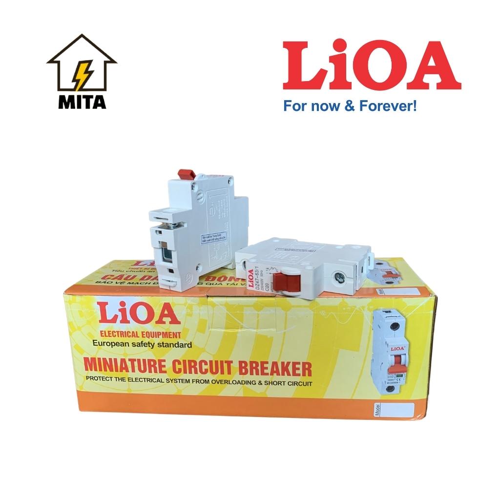 Cầu dao an toàn LIOA 1 Cực 6A đến 63A dòng cắt 4,5KA/10KA LIOA MCB1P