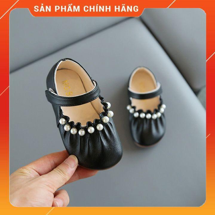 Giày búp bê cho bé gái đính ngọc trai giầy bít cho bé gái,đế mềm chống trượt(hàng MG Baby) MSP V591