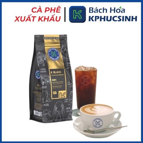 Cà phê rang xay K-Coffee Robusta Arabica chuẩn xuất khẩu K-Black (454g/gói)