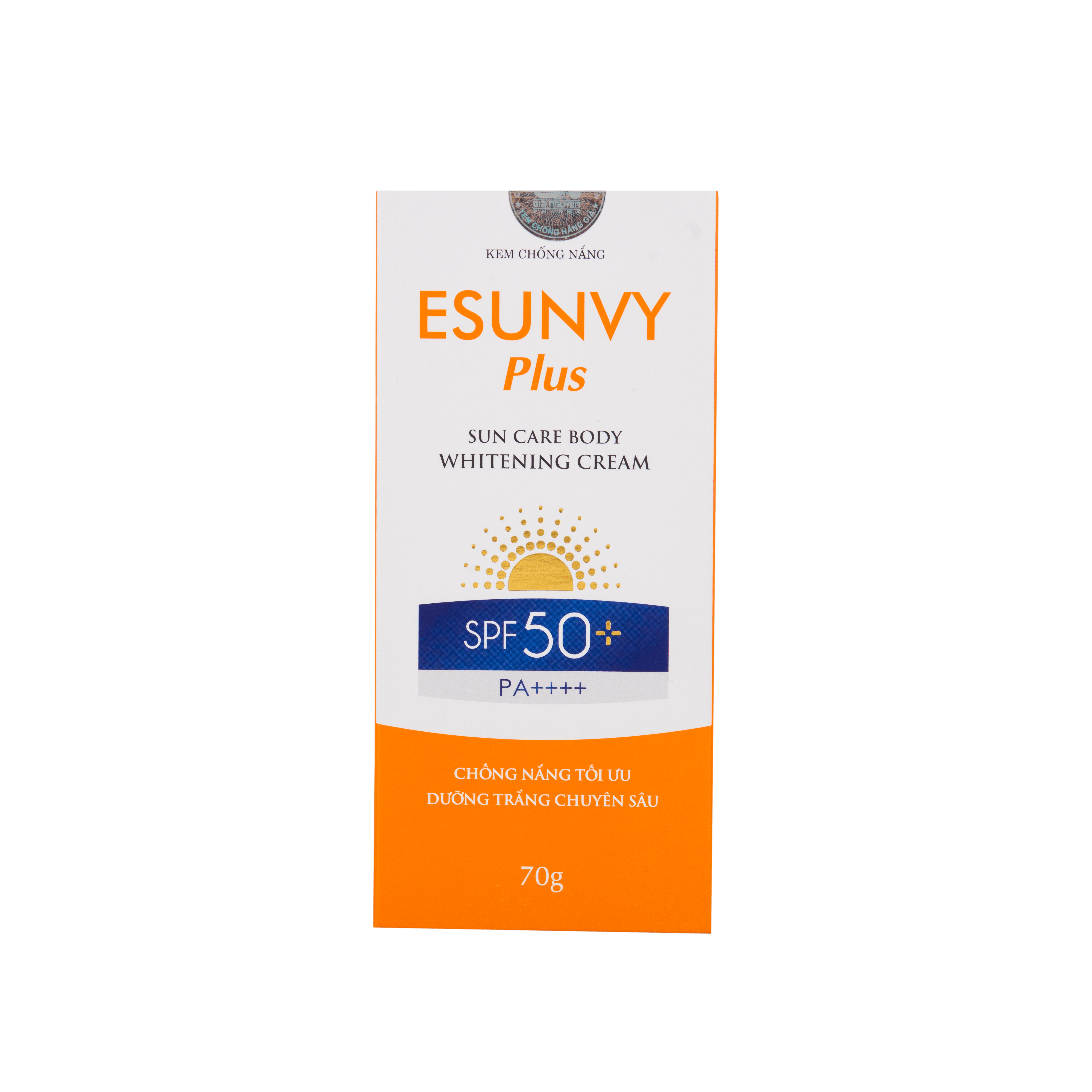 Kem Chống Nắng Esunvy Plus Sun Care Body SPF50+/PA++++ Bảo Vệ Da Tối Ưu, Dưỡng Trắng Chuyên Sâu Tuýp 70g TMP013