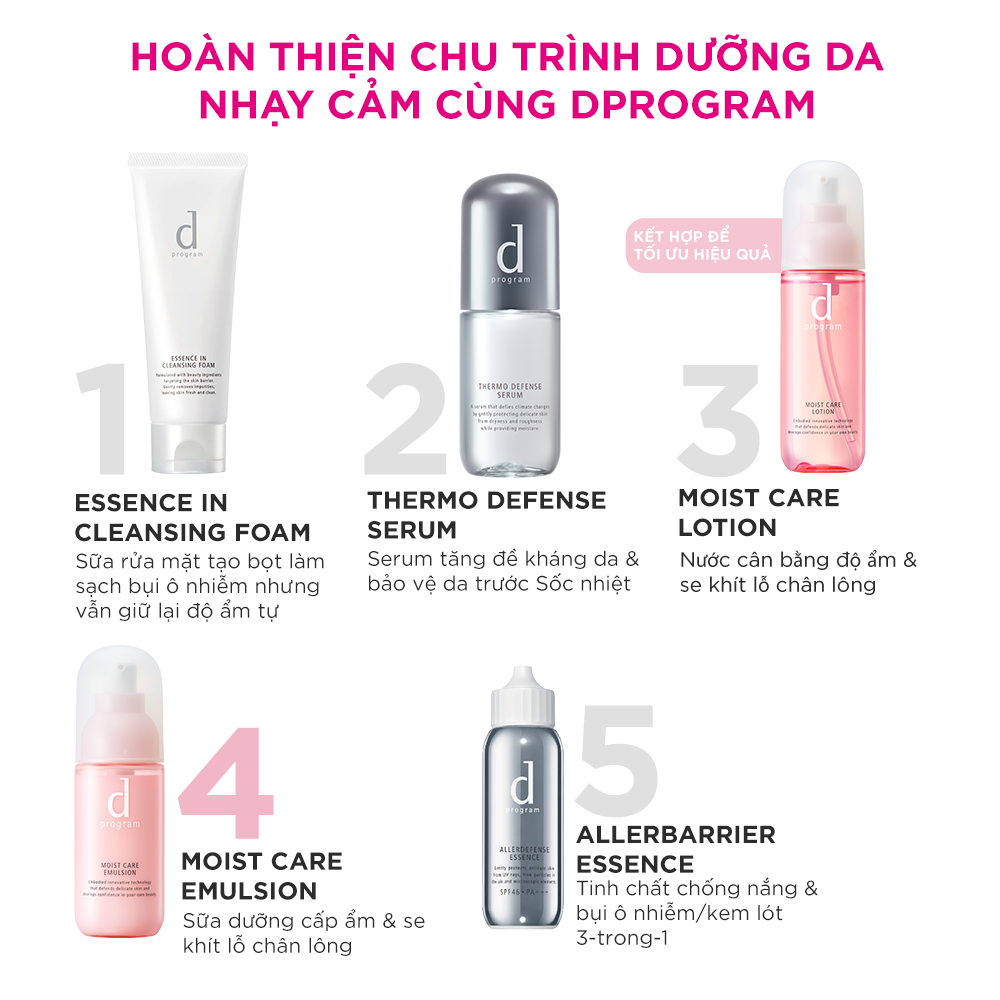 Sữa Dưỡng Cho Da Khô Nhạy Cảm d program Moist Care Emulsion 100ml