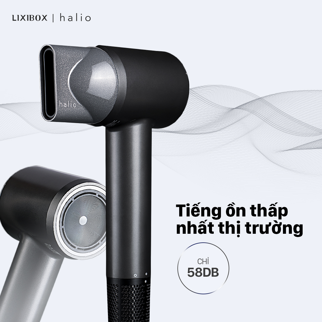 Máy Sấy Tóc Halio Hypersonic Hair Dryer Luân Phiên Nóng Lạnh, Bảo Vệ Da Đầu