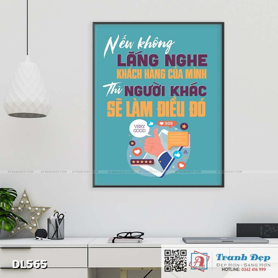 Tranh động lực trang trí phòng làm việc - Nếu không lắng nghe khách hàng của mình thì người khác sẽ làm điều đó - DL565