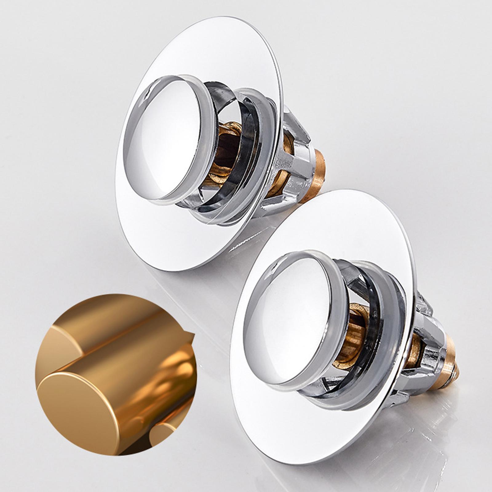 Nút lọc chìm có thể bật lên bồn rửa mặt lavabo nhà tắm bằng thép không gỉ, ngăn tóc và vật thể lạ, thoát nước