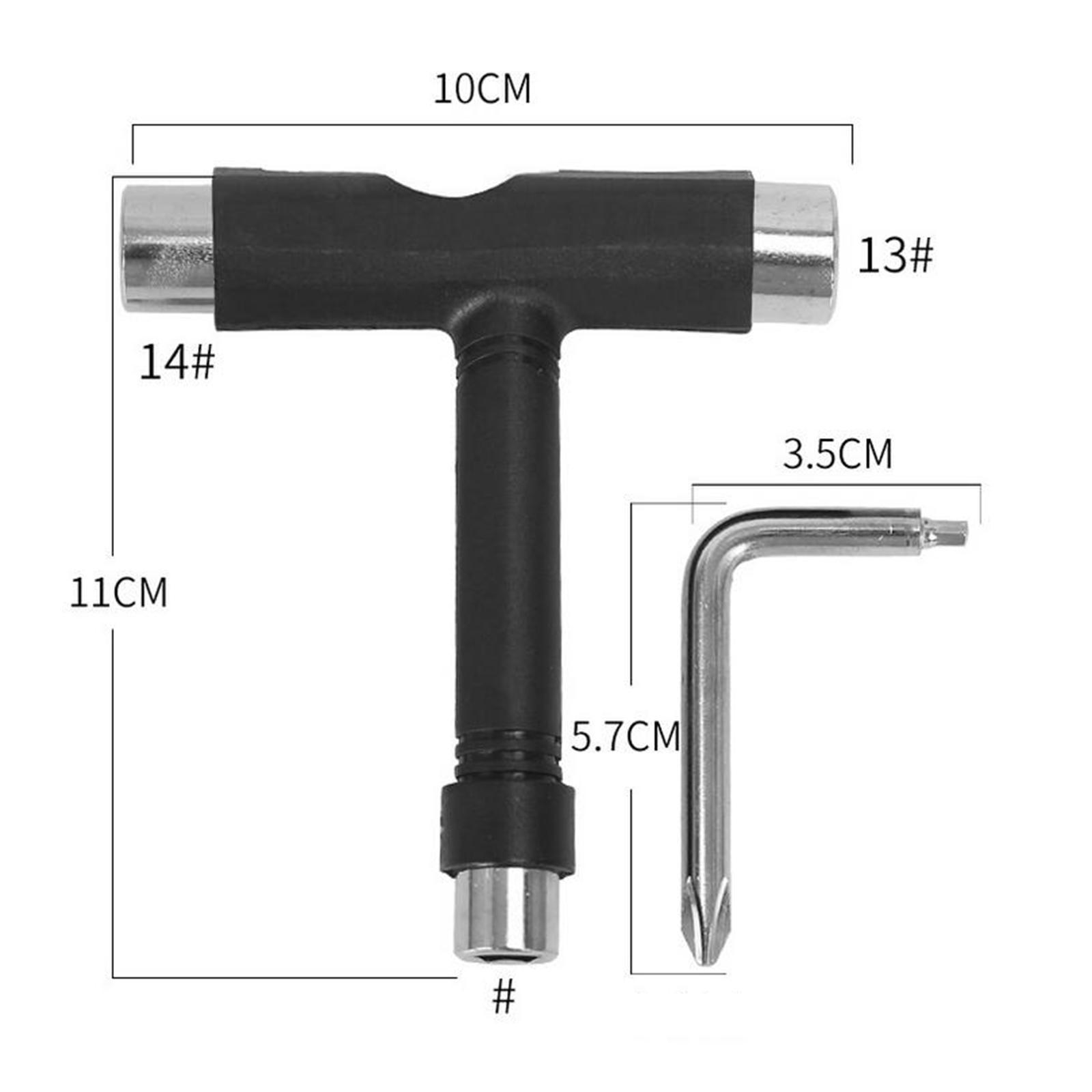 Skateboard Spanner T Wrench Change Skate Wheels Hexagon Roller Skate Tool