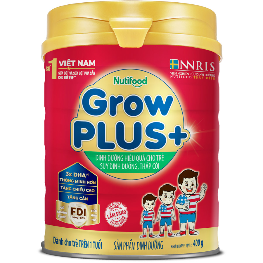 Sữa Bột GrowPLUS+ Suy Dinh Dưỡng trên 1 tuổi