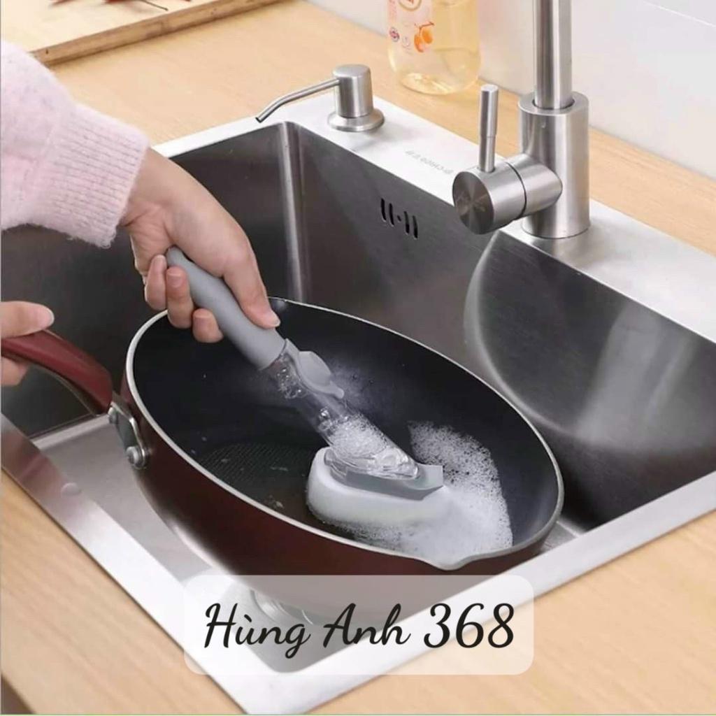 CHỔI CỌ RỬA BÁT 4 IN 1 - RỬA CHÉN BÁT, CỌ RỬA XOONG NỒI, LAU BÀN BẾP- KEM ĐẦU MÚT