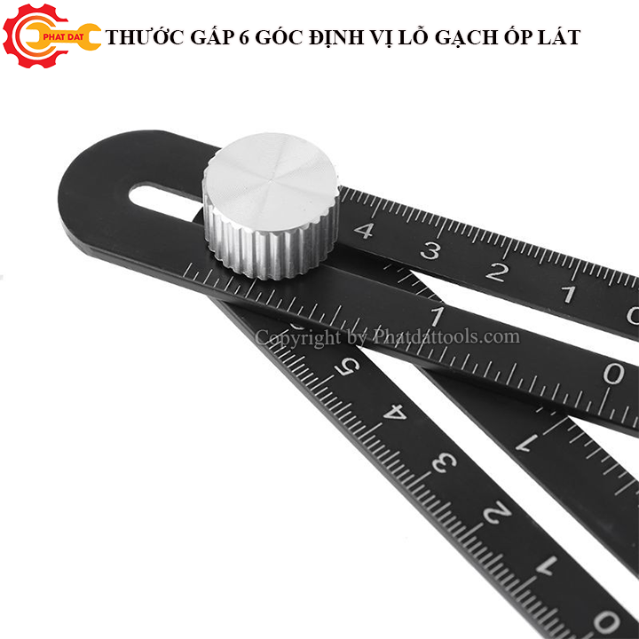 Thước Đo 6 Góc Lấy Dấu Gạch Ốp Lát-Phụ Kiện Ốp Lát