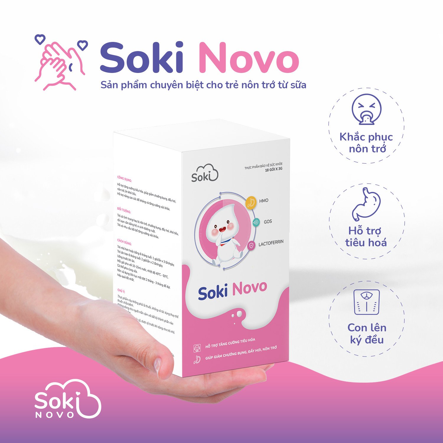 SOKI NOVO - CHUYÊN BIỆT CHO TRẺ NÔN TRỚ TỪ SỮA