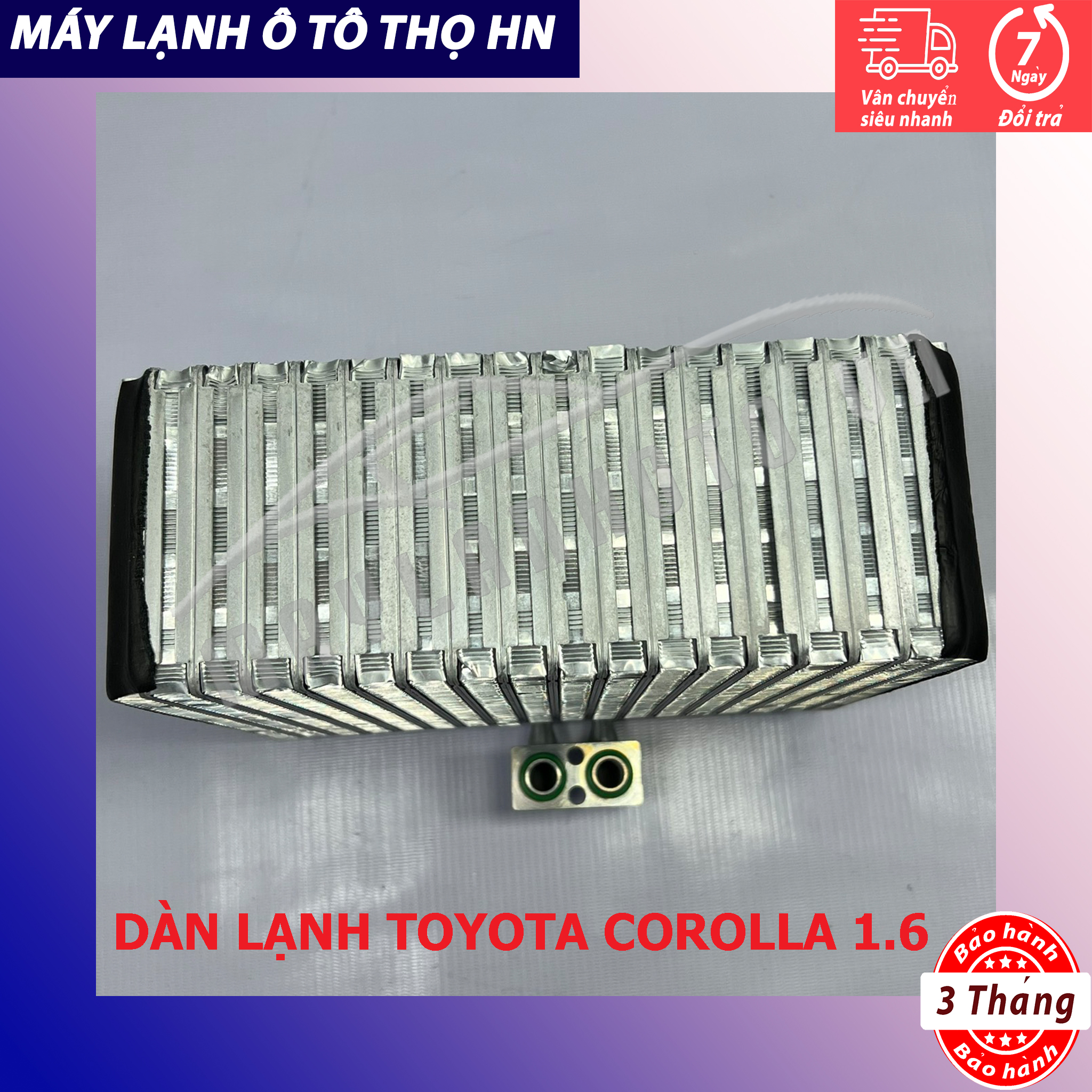 Dàn (giàn) lạnh Toyota Corolla 1.6 hàng Trung Quốc (hàng chính hãng nhập khẩu trực tiếp)