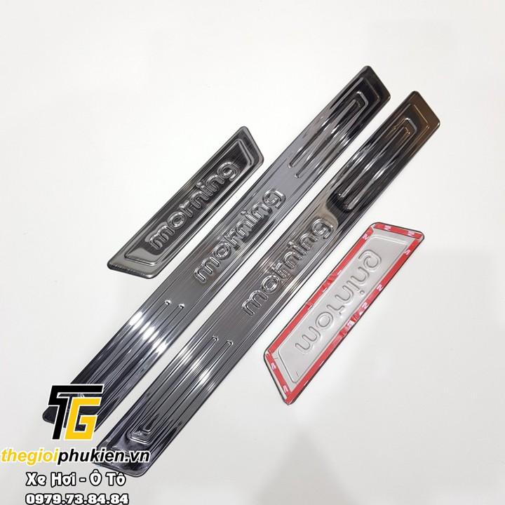 Bộ Ốp bậc cửa, Nẹp bước chân KIA Morning 2012-2019 - Mẫu Titan