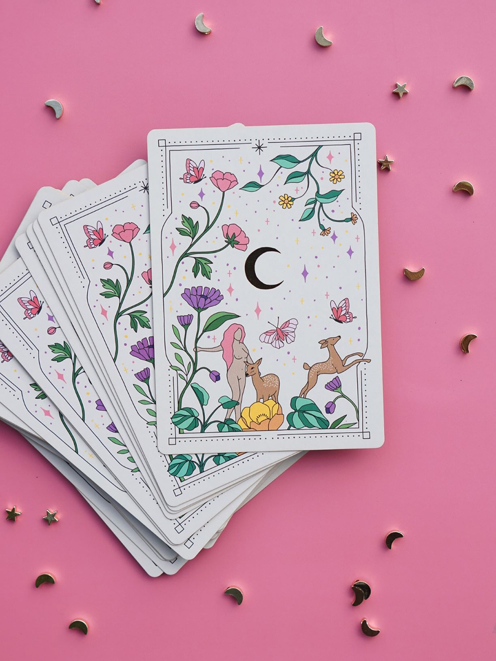 Bộ Bài Moon Witch Oracle Đá Thanh Tẩy