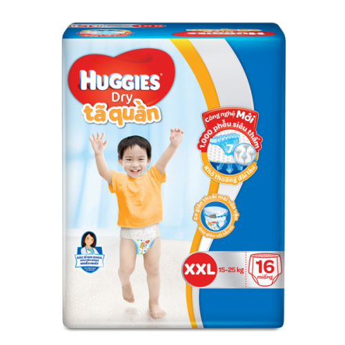 Tã quần Huggies Dry Economy M22/L20/XL18/XXL16