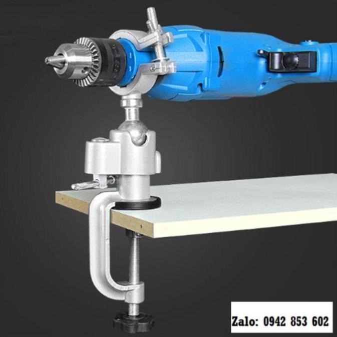 Giá đỡ máy khoan máy mài kẹp bàn xoay 360 độ