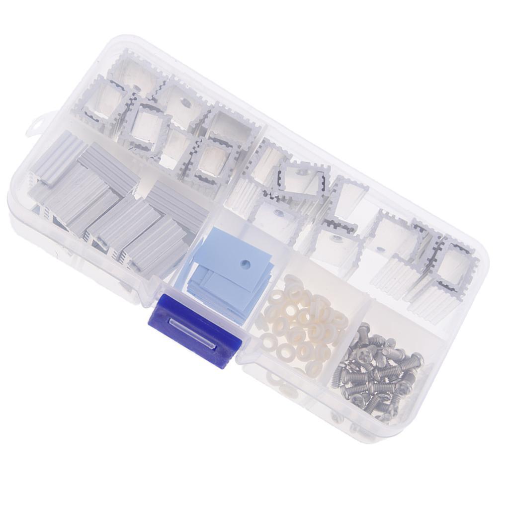 1Pack Aluminum   Module  design for TO220 Transistor