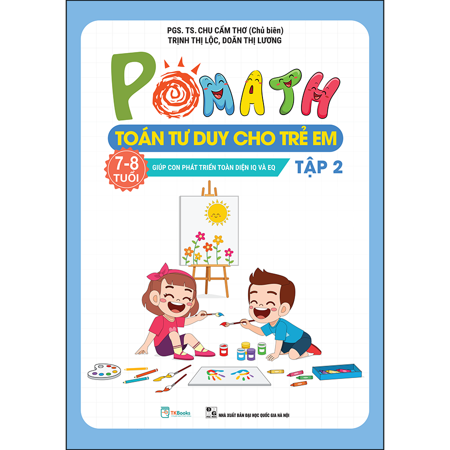 Combo POMath - Toán Tư Duy Cho Trẻ Em 7 - 8 Tuổi