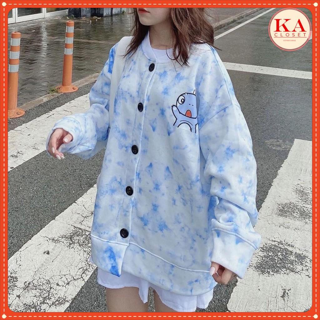 Áo khoác bomber khủng long xanh KA ️FREE SHIP️ in 5d ko nhòe from to unisex nam nữ mặc, màu Xanh mint