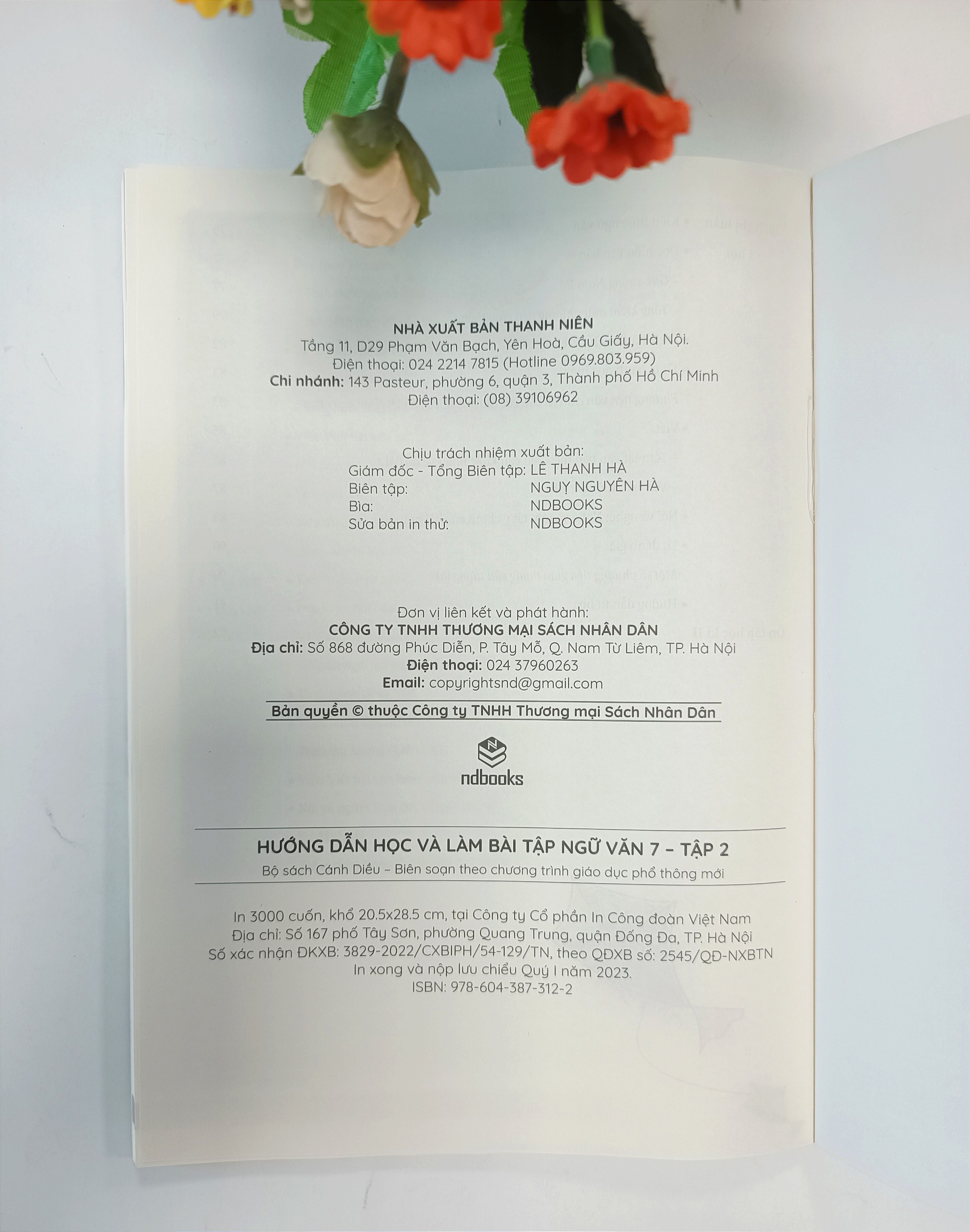 Sách - Hướng Dẫn Học Và Làm Bài Tập Ngữ Văn 7 - Biên soạn theo CT GDPT mới - Cánh Diều - ndbooks
