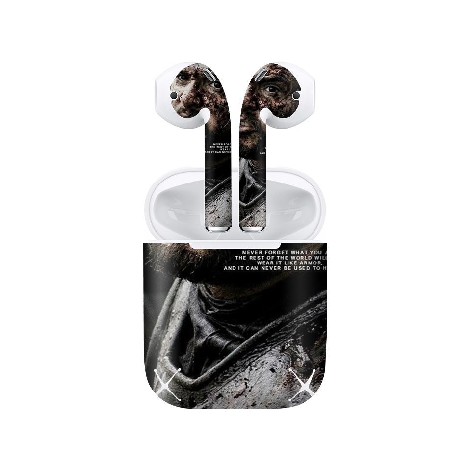 Miếng dán skin chống bẩn cho tai nghe AirPods in hình Game Of Throne - 1004 (bản không dây 1 và 2)