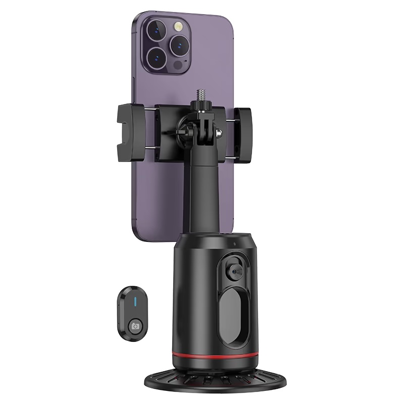 Giá đỡ điện thoại thông minh quay theo khuôn mặt HOCO K23 Lotus có điều khiển quay chụp, Auto Face Tracking xoay 360, ra lệnh cử chỉ - Hàng chính hãng