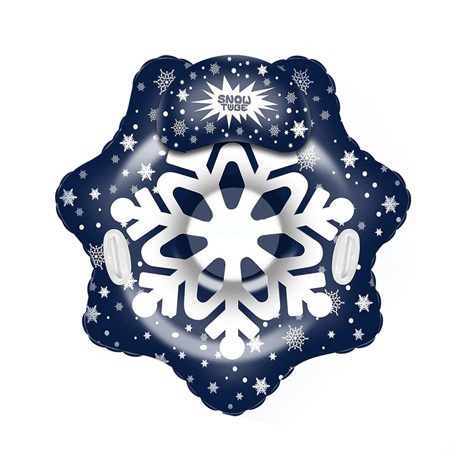 Snow Tube Heavy Duty Inflatable Snow Sled with Handles for Skating Winter Outdoor Fun