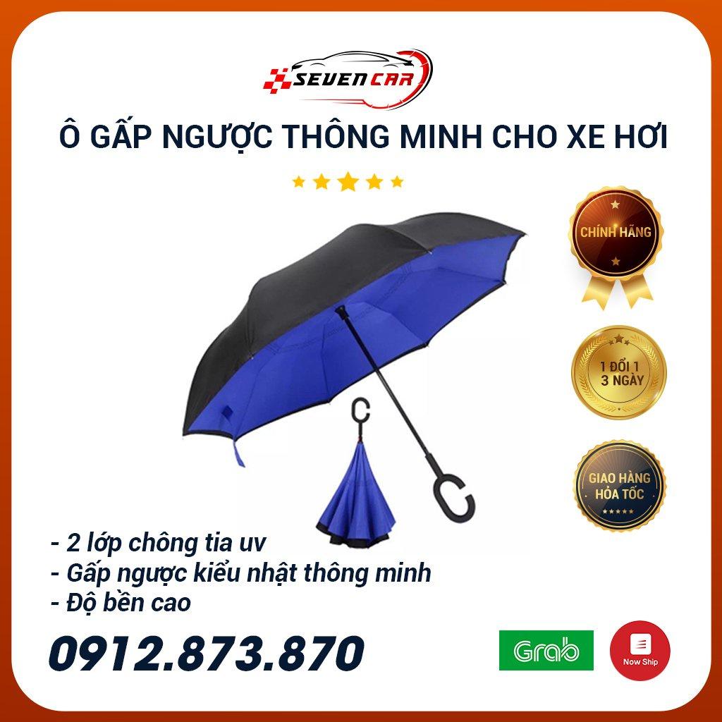 Ô gấp ngược, dù đi mưa gấp ngược thông minh dùng cho xe hơi, o to