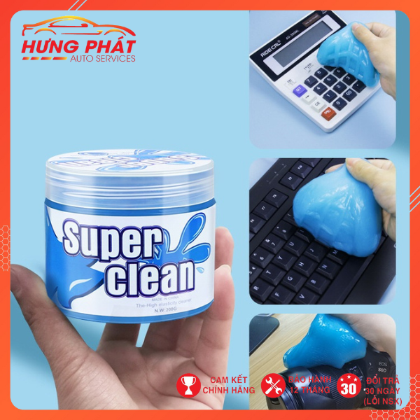 Gel Vệ Sinh, Slime Vệ Sinh Xe Ô Tô Siêu Sạch SUPER CLEAN An Toàn Cho Xe Hơi