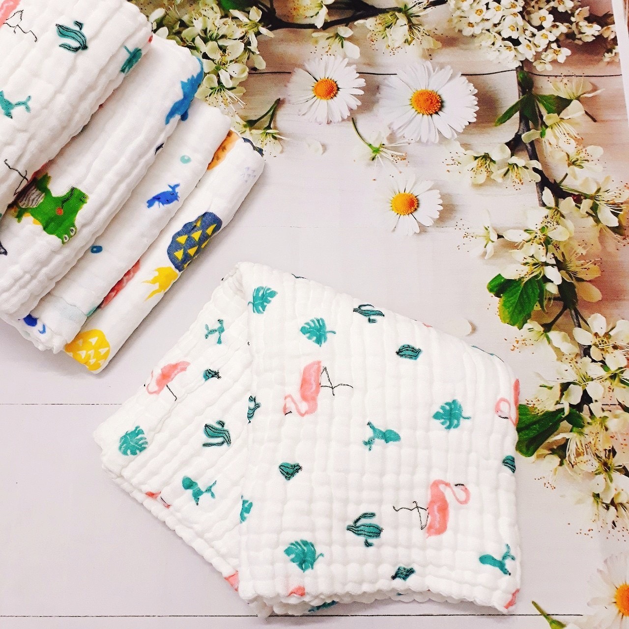 KHĂN TẮM XÔ 6 LỚP NHĂN