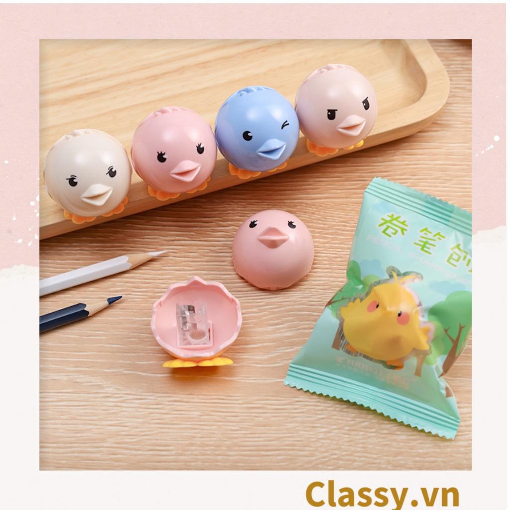 Gọt chì mini Classy hình con chim tròn nhiều màu PK1145