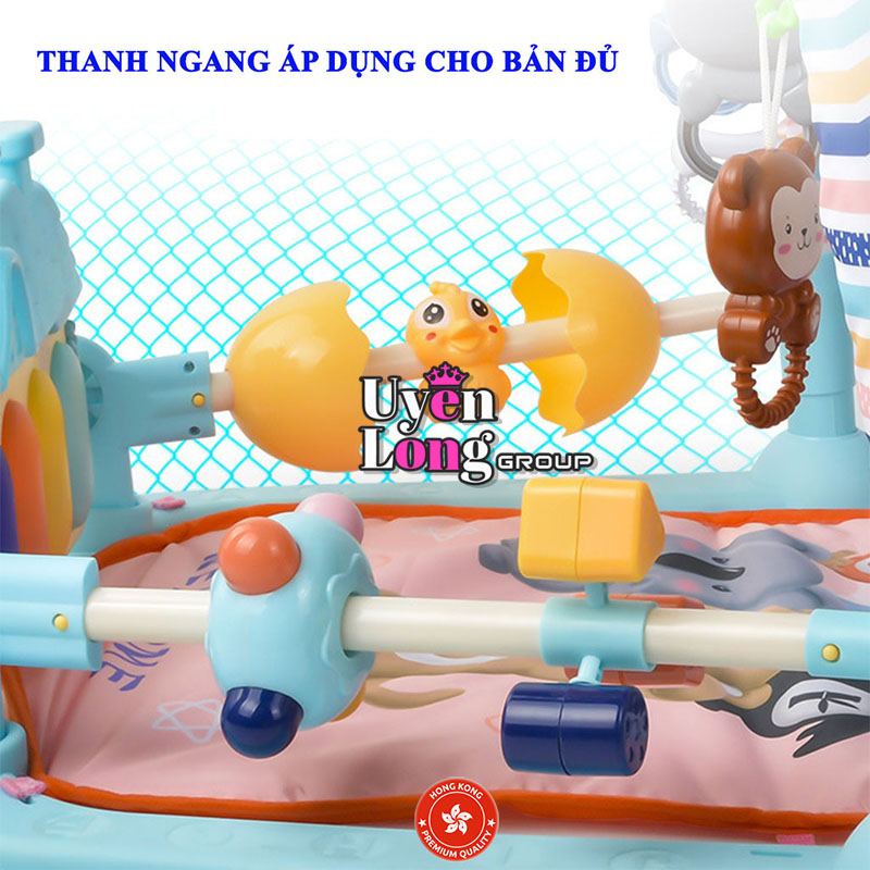 Thảm Nhạc Nằm Chơi Cho Bé Mẫu Mới Cao Cấp, Có Bàn Nhạc Đèn Piano Nhấp Nháy, Bé Rất Thích Thú