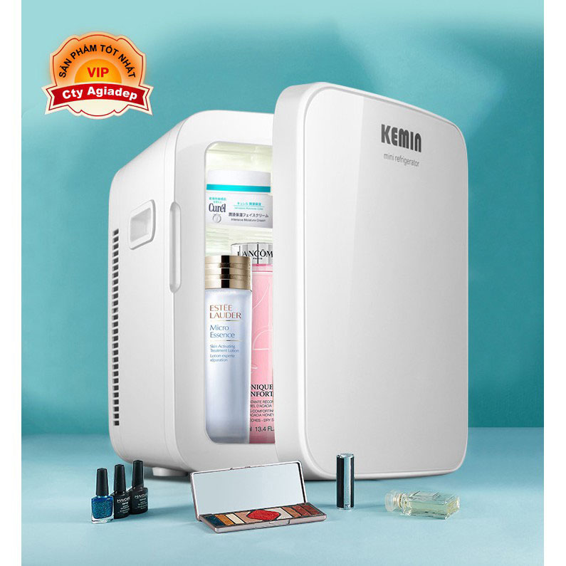 Tủ lạnh mini Kemin 16L xe hơi oto trong nhà đều được trữ sữa mỹ phẩm v.v
