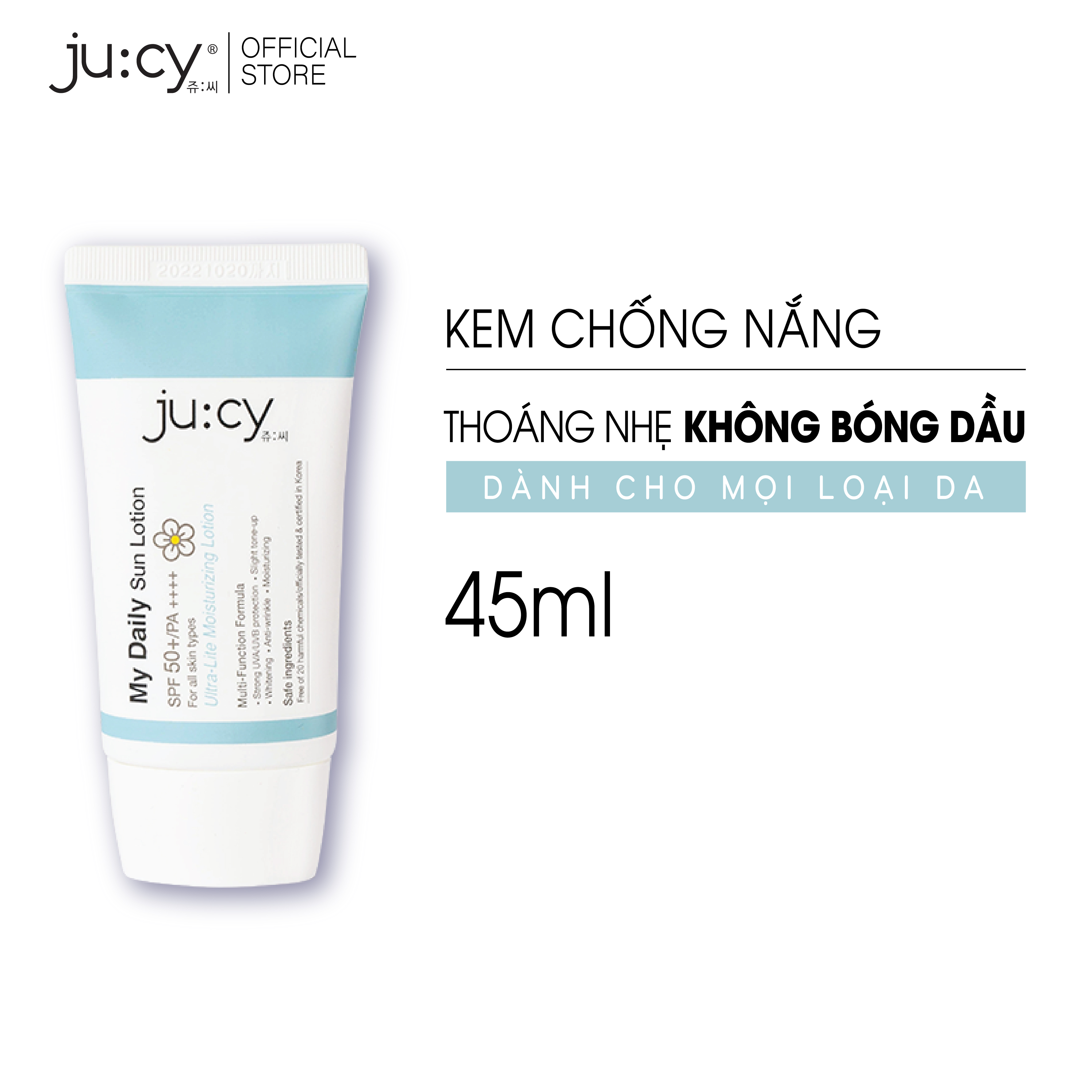 KEM DƯỠNG CHỐNG NẮNG HÀN QUỐC JU:CY MY DAILY SUN LOTION