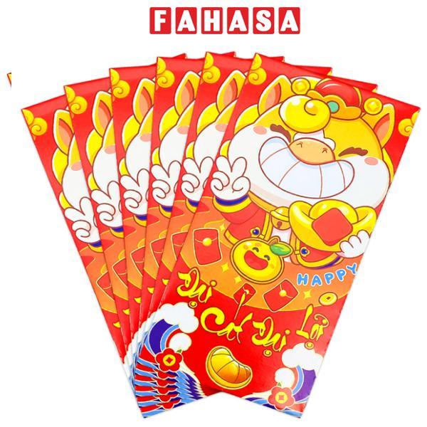 Bộ 6 Bao Lì Xì Tết Bính Ngọ 2026 - Teenage - Mẫu 44