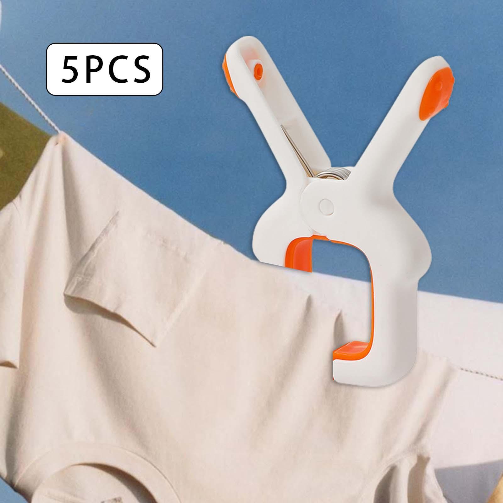 5 Pieces Quilt Clip, Clothes Drying Clip, Multipurpose, Large Clip Mouth, Laundry Clothespins, Towel Holder for Sheets Clothes Blanket Swimsuits