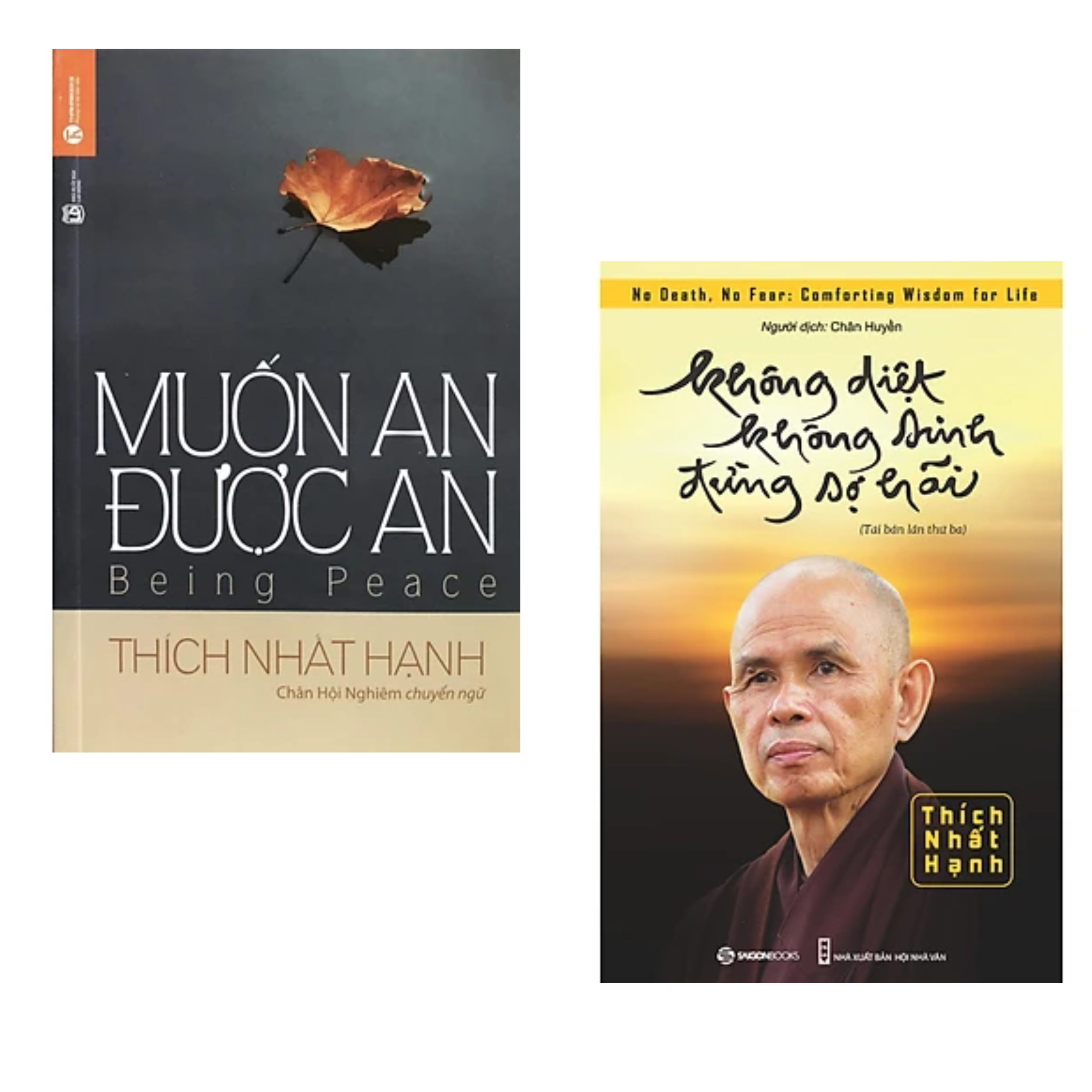 Combo 2 cuốn sách Tôn giáo - Tâm Linh : Muốn An Được An (Tái bản 2021) + Không Diệt Không Sinh Đừng Sợ Hãi (Tái Bản)