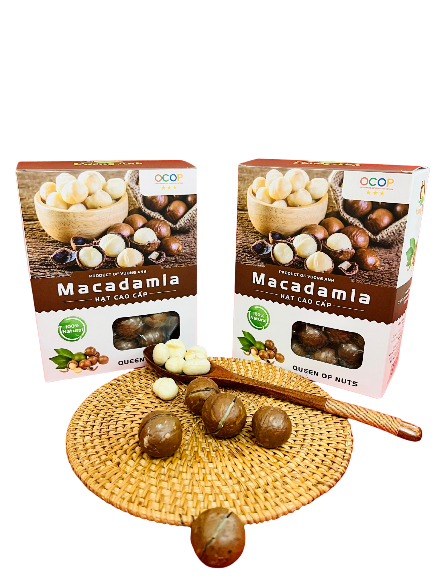 Macca sấy lạnh cao cấp Vương Anh hộp giấy 500g