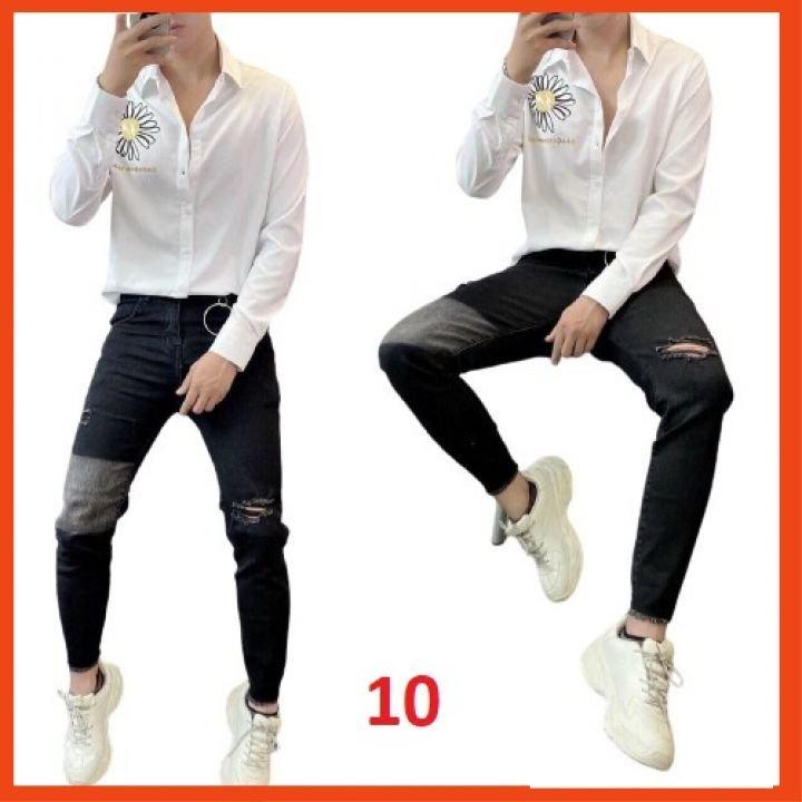 Quần jean nam chất bò co giãn- nhiều mẫu giá rẻ phong cách TINA ms7