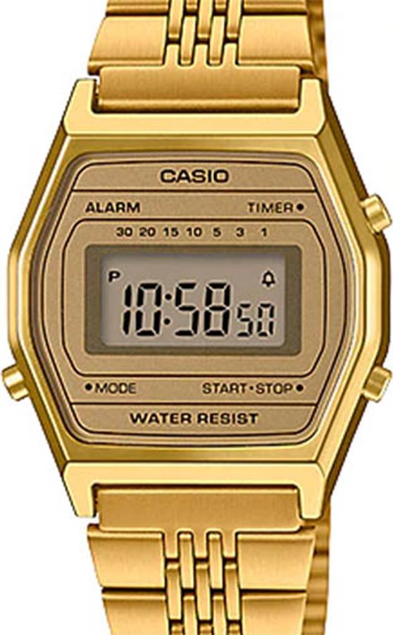 Đồng Hồ Nữ Casio LA690WGA-9DF Dây Đeo Kim Loại Mạ Vàng - Mặt Điện tử Cá Tính