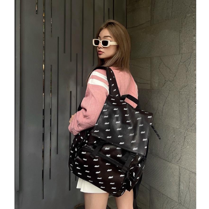 Balo Da Backpack Unisex Chống Nước Balo Backpack Gonz Balo 6 - Màu Đen