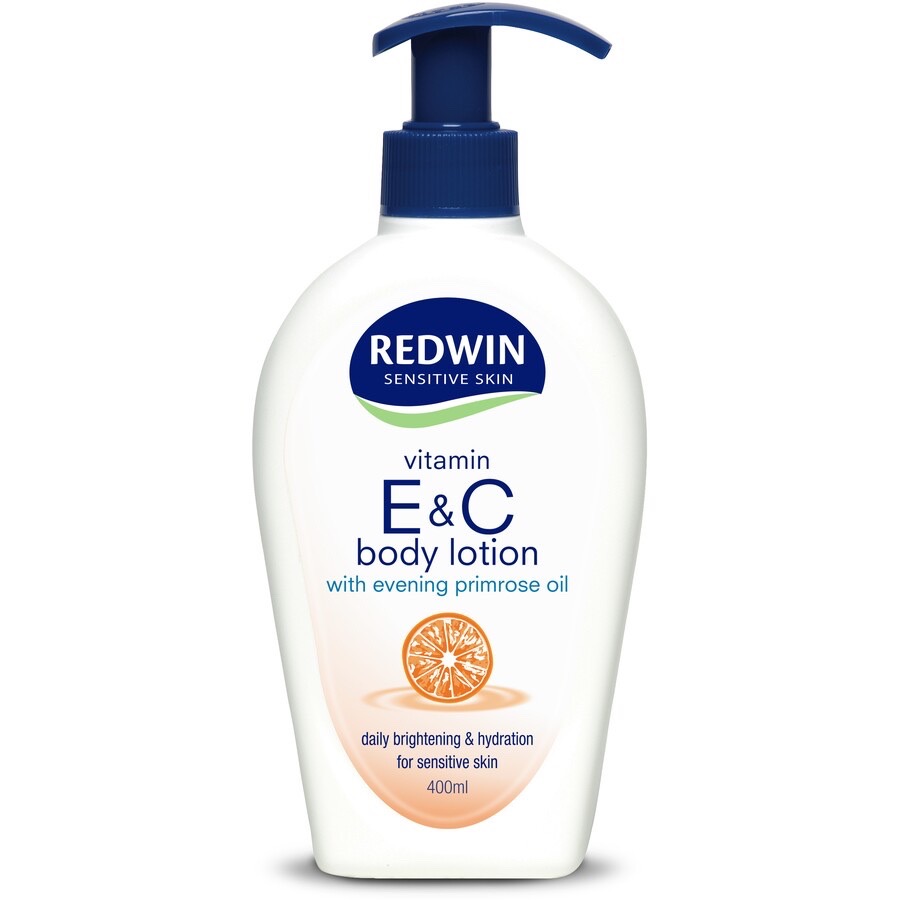 Kem Dưỡng Thể Redwin Vitamin E &amp; C Body Lotion Mềm Min Sáng Da 400ml