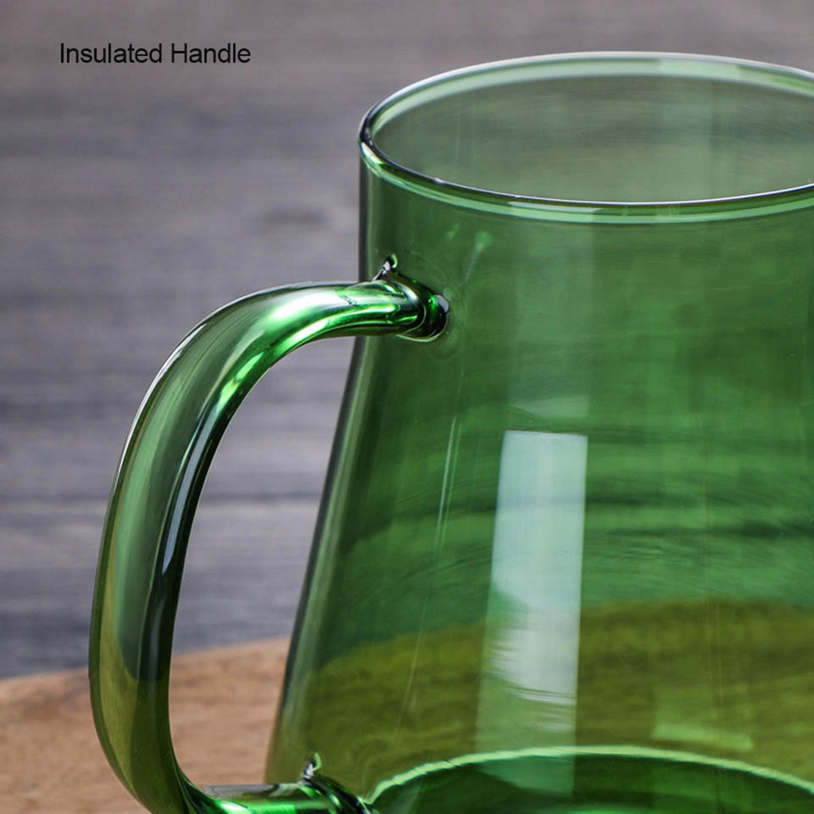 Glass Tea Pour Over Kettle Premium Grade with Lid for Drip Coffee Hand-Made Coffee and Tea Brewing