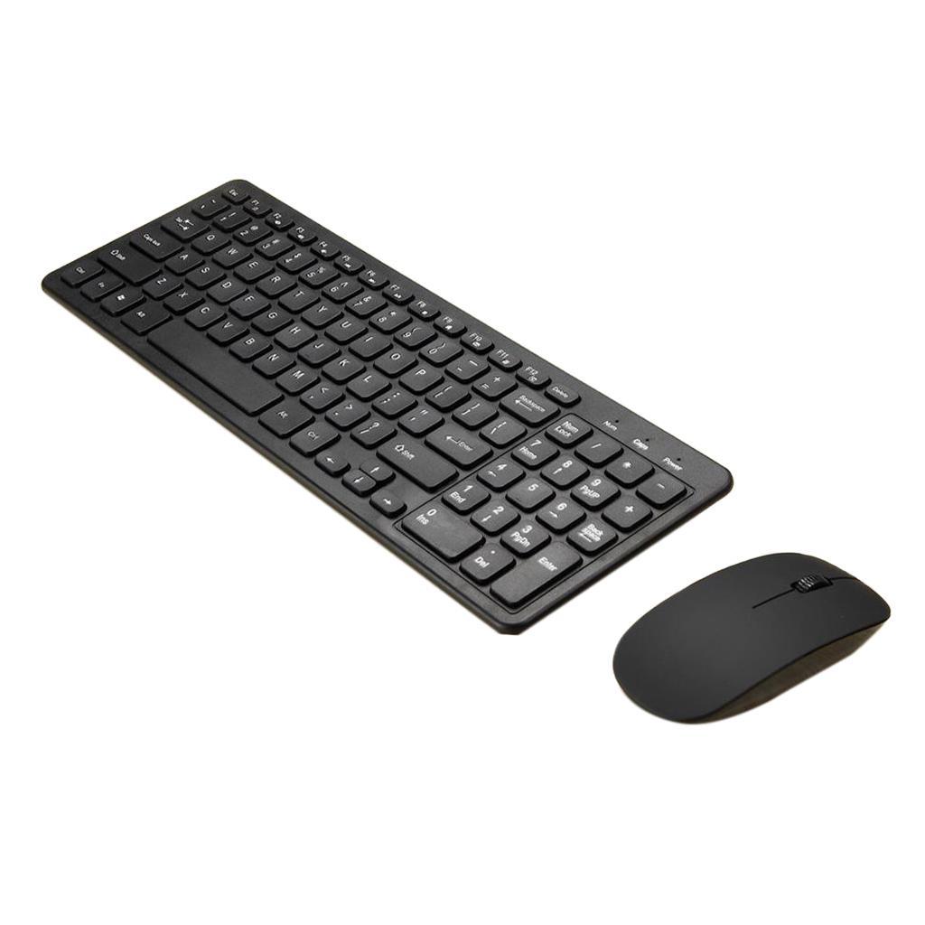 2.4G Whisper- Keyboard and Mouse Combo for PC Black