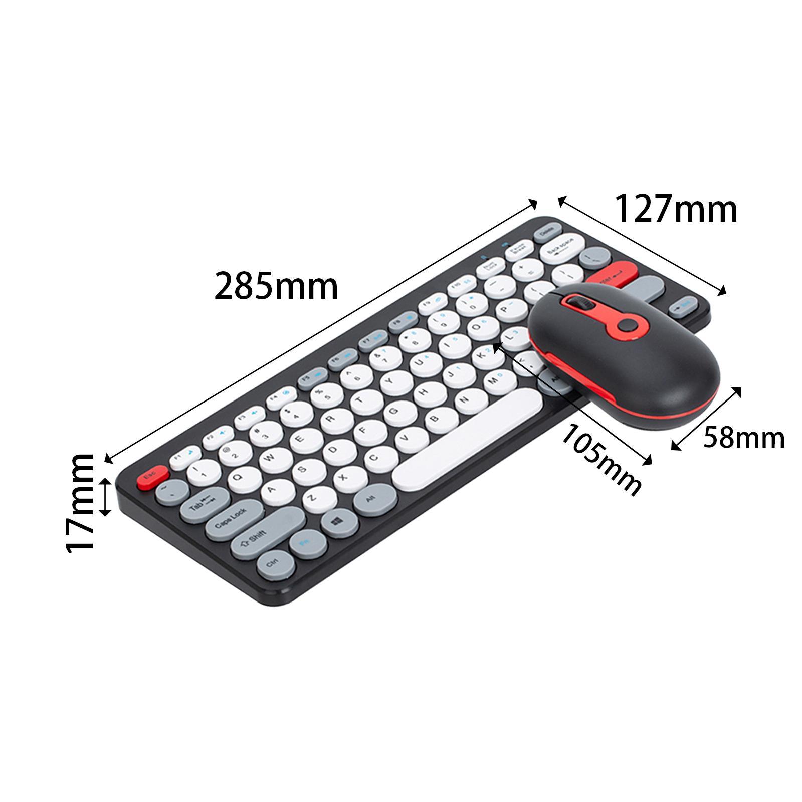 Wireless Computer Keyboard Mouse and Quiet Click for Android Tv Laptop