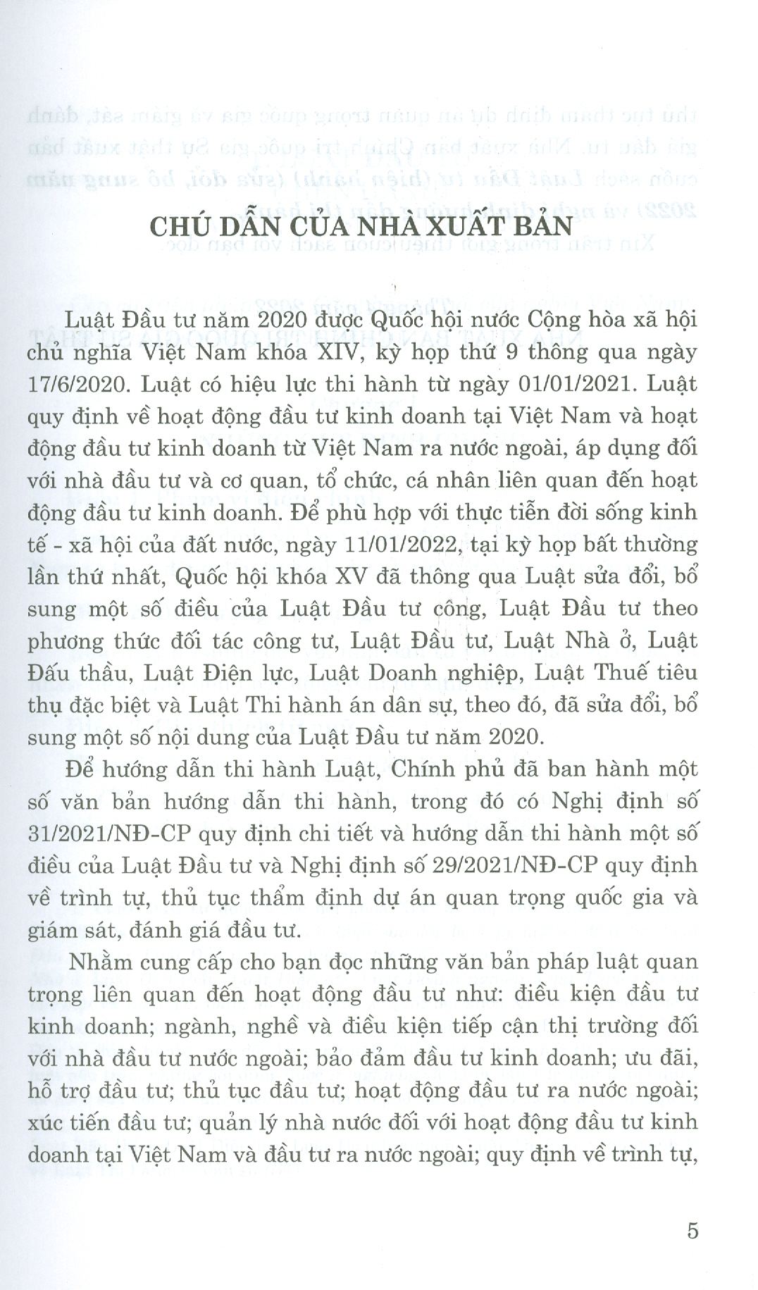 Luật Đầu Tư Và Nghị Định Hướng Dẫn Thi Hành
