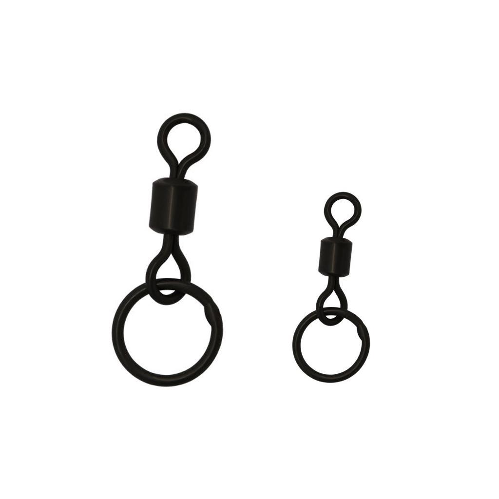 100Pcs Flexible Fishing Rolling Swivels Hook Line Connector for Carp Fishing Terminal Tackle