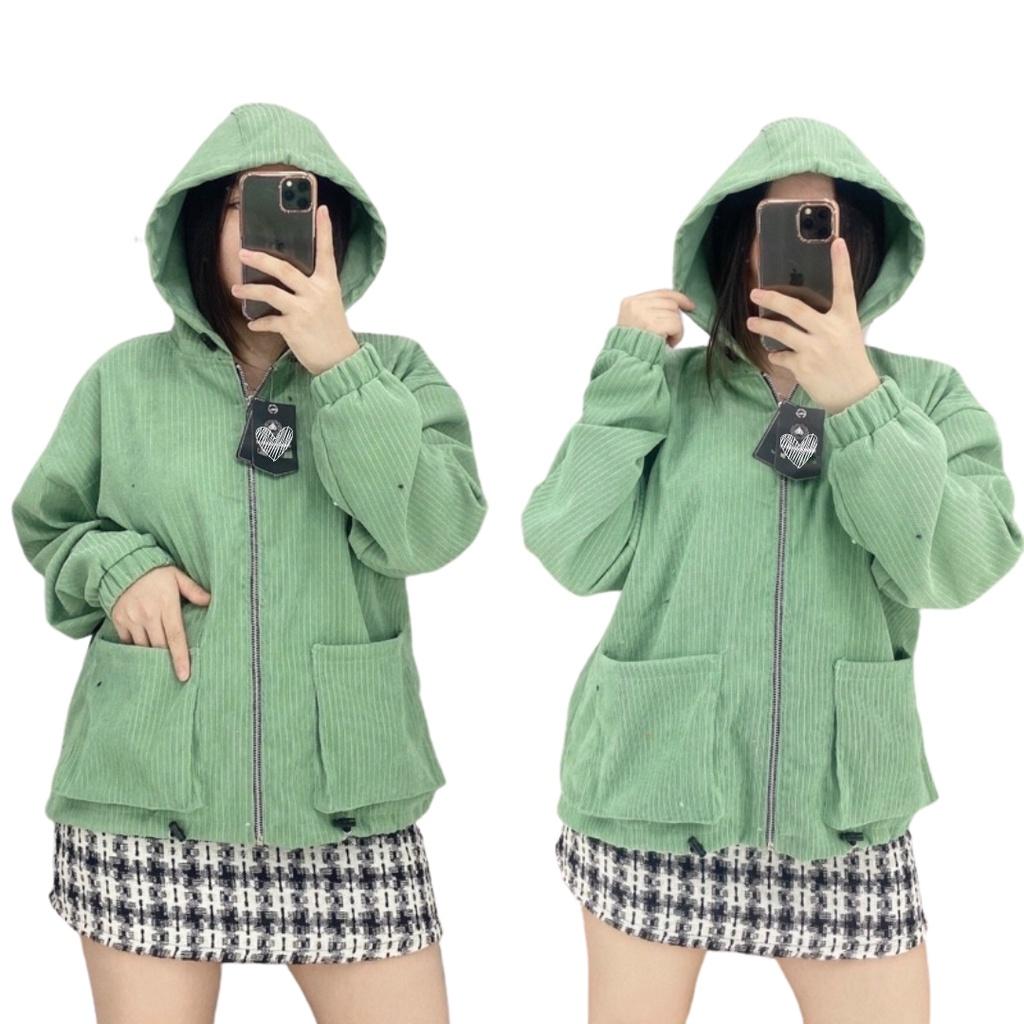 Áo Khoác Cardigan Nhung Tâm Cho Nữ Phong Cách Ulzzang Phù Hợp Đi Đà Lạt, Dạo Biển, Có Nón Túi Trong