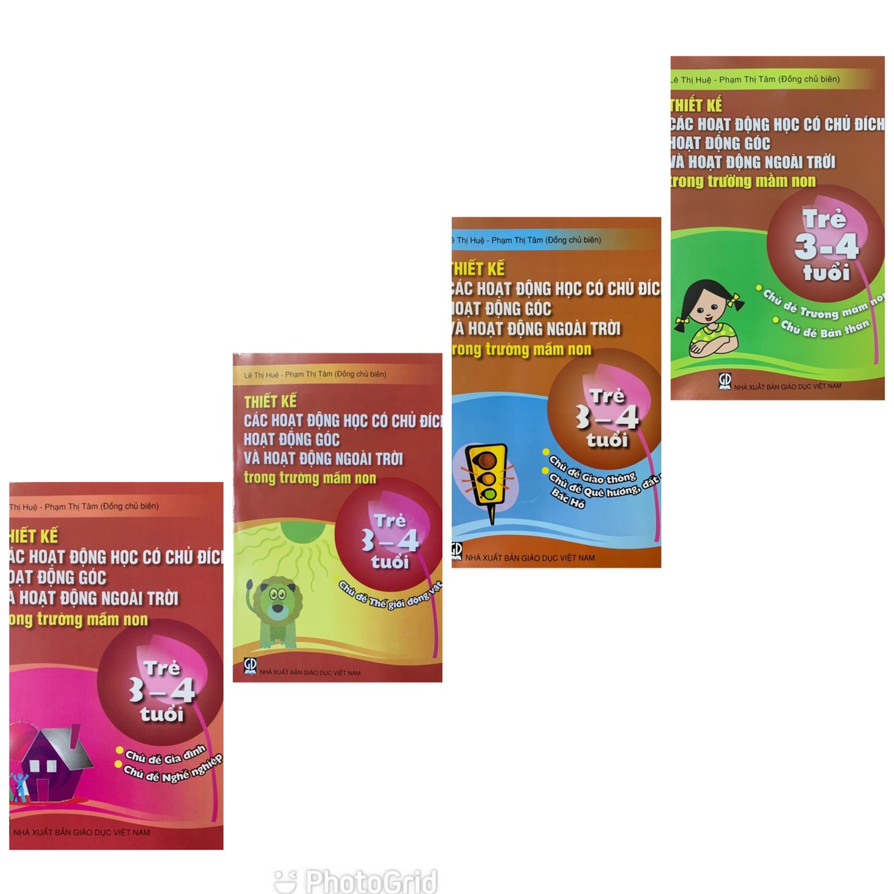 Combo 4 cuốn Thiết kế các hoạt động học có chủ đích ở trẻ 3-4 tuổi (DT)