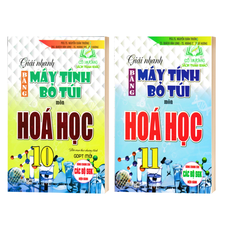 Sách - Combo giải nhanh bằng máy tính bỏ túi môn hóa học 10,11,12 (bộ 3 cuốn) ( HA)