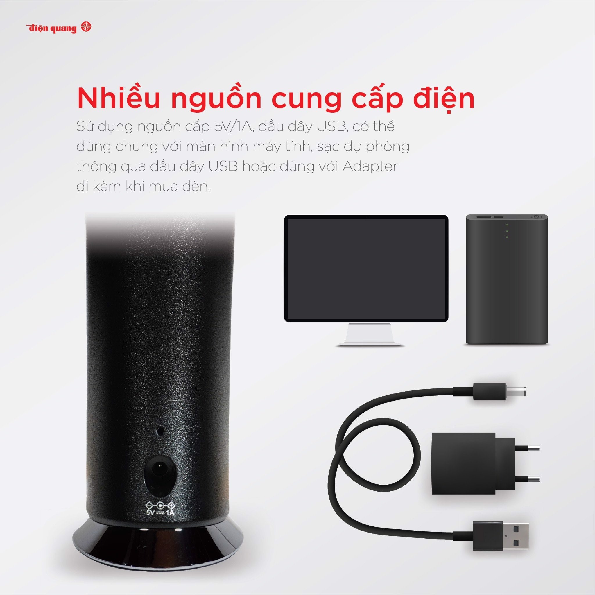 Đèn bàn LED Bảo vệ thị lực Điện Quang ĐQ LDCL1.1 BRN