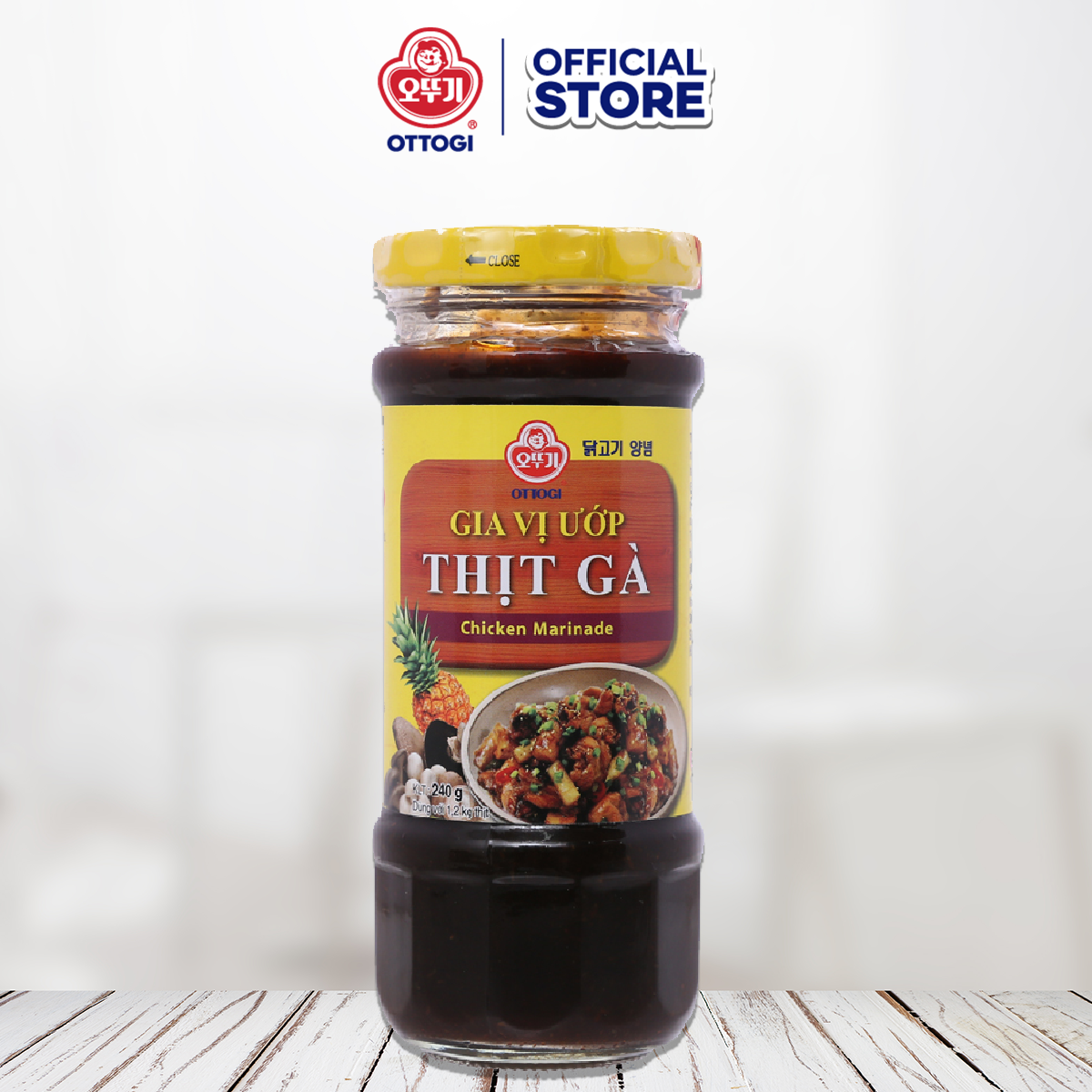 Combo 2 chai Gia vị ướp thịt gà Ottogi 240g